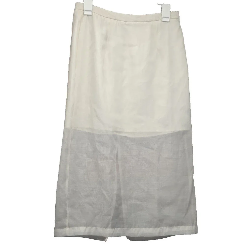 A New Day Cream Ivory Light Weight Skirt Women's Size 4 New